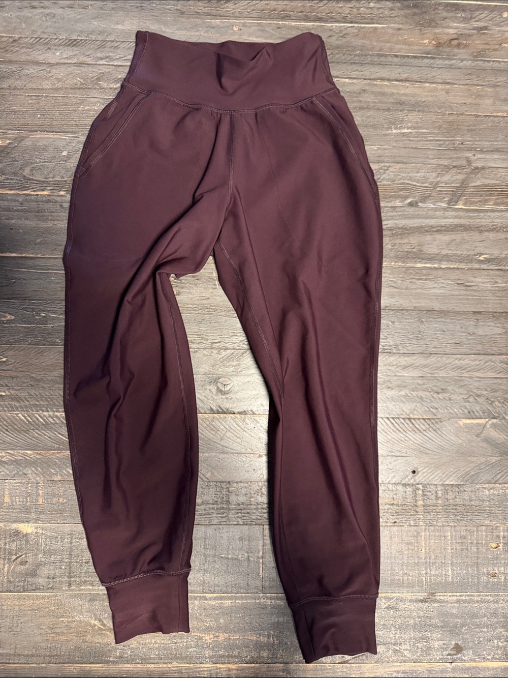 Old Navy | High-Waist Burgundy Go-Dry Jogger Bottoms